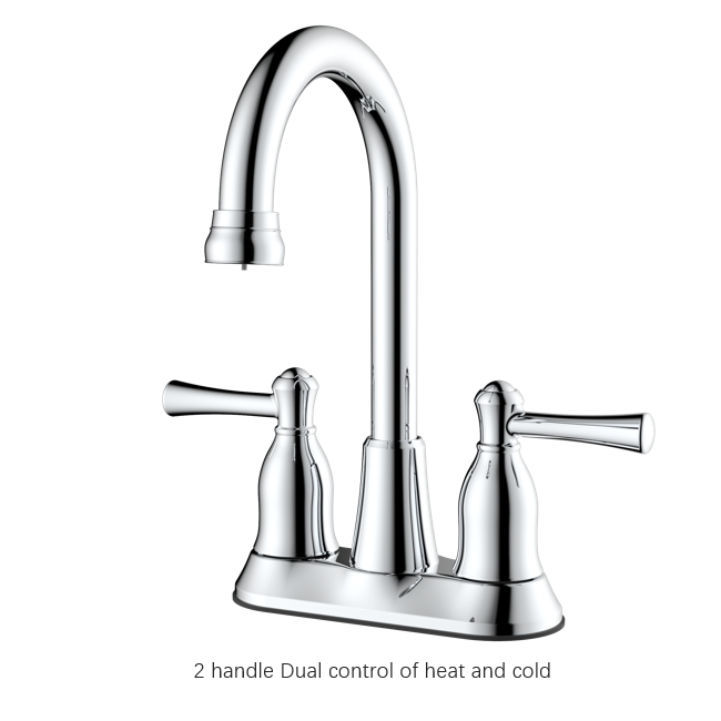 4 Inch Two-handle Center Set Bathroom Sink Faucet