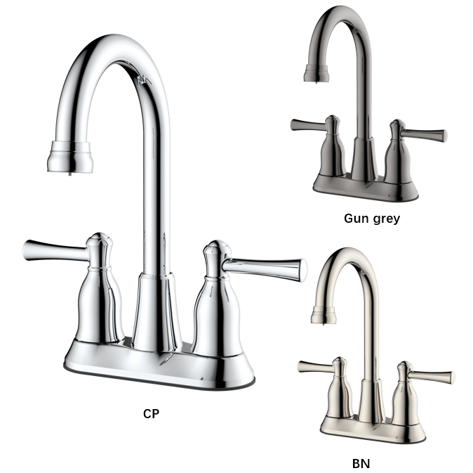 4 Inch Two-handle Center Set Bathroom Sink Faucet