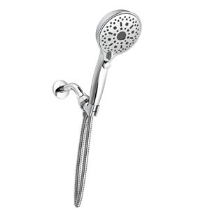 Four Function Handshower Set With Stainless Steel Hose And Shower Arm Mount