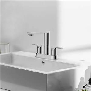 2 Handtag Dubbelfunktion Bubbler kall och varm tvättställsblandare