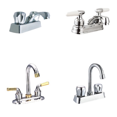 Embrace simplicity and innovation with the 360-degree rotatable three-hole plastic kitchen faucet