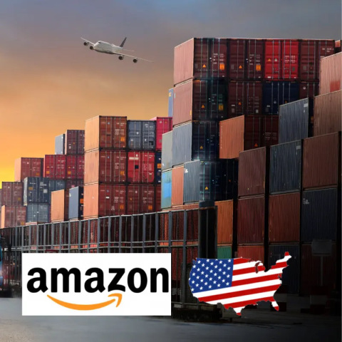 미국 아마존에 화물 운송업자 중국