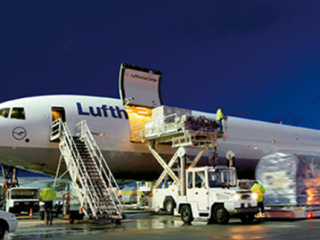 What is the customs clearance process for international air cargo after it arrives at the port?