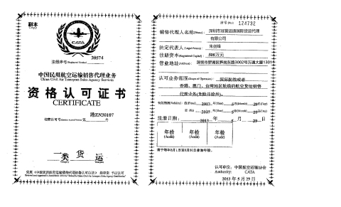 Aviation Class I Cargo