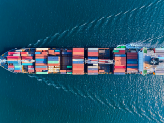 Why does the cost of shipping by sea rise rapidly but fall slowly?