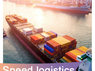 What are the suitable volumes for containerized and unpackaged bulk cargo shipments respectively?
