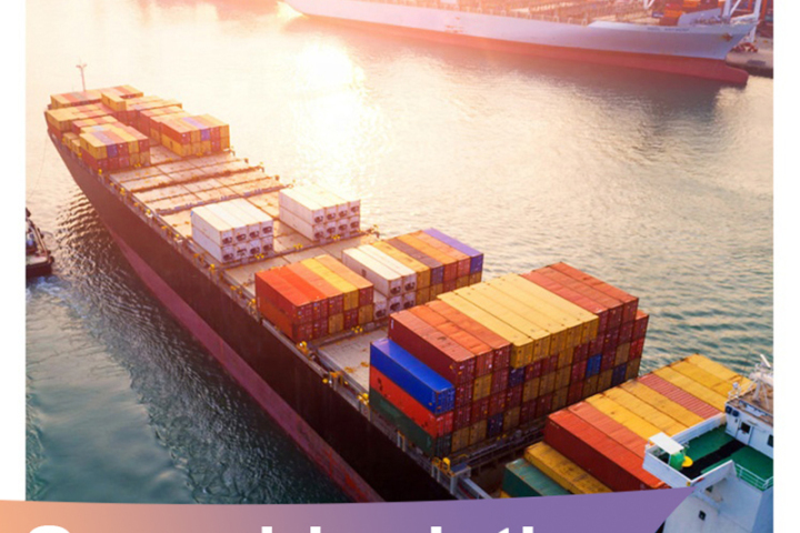 What are the suitable volumes for containerized and unpackaged bulk cargo shipments respectively?