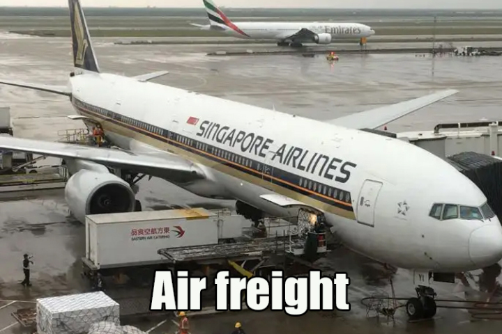 How is the delivery time for international air transportation to Southeast Asia?
