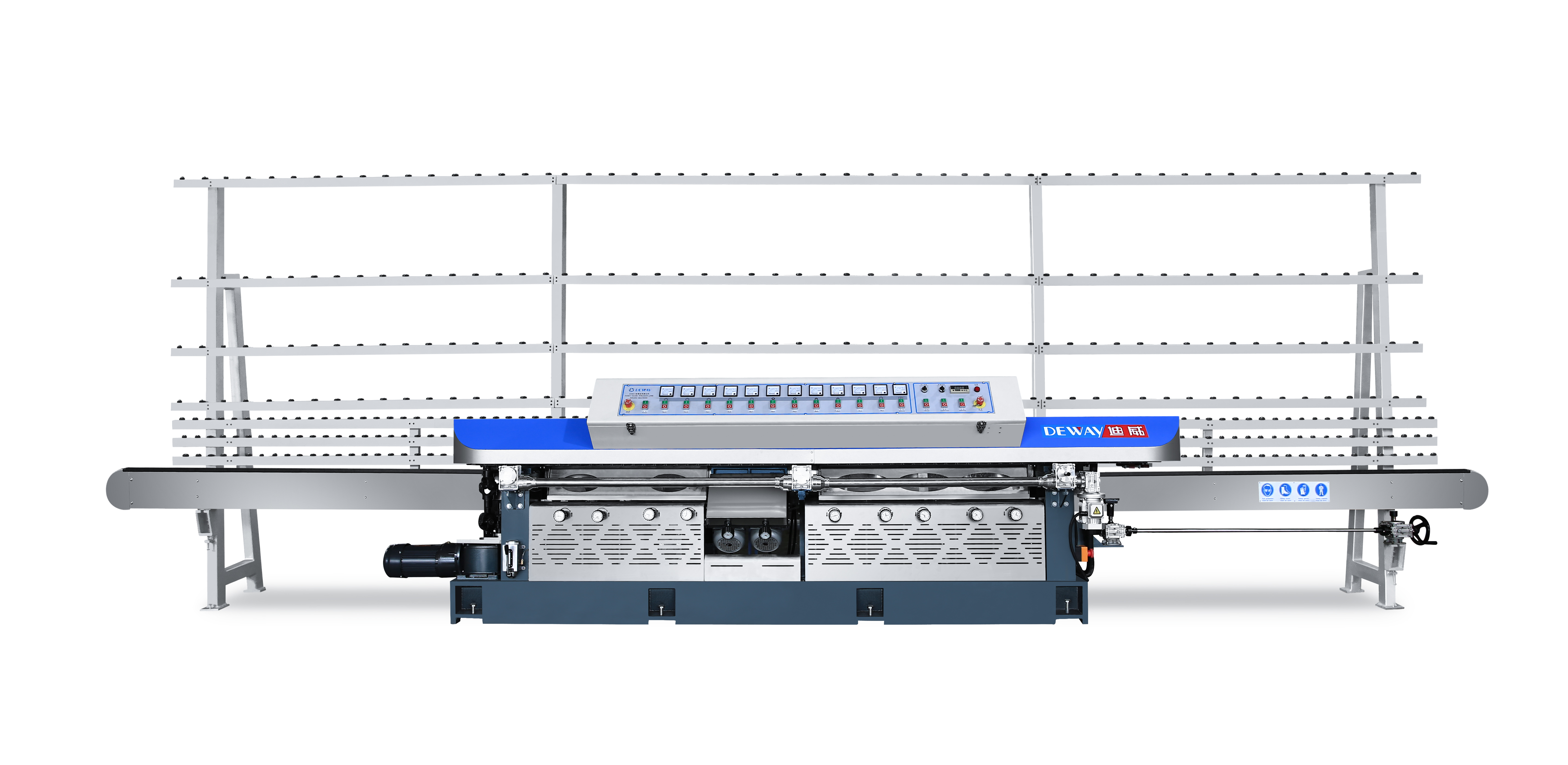 Supply DZM11B Glass Edging Machine With Bearing Conveyor(11 Spindles ...
