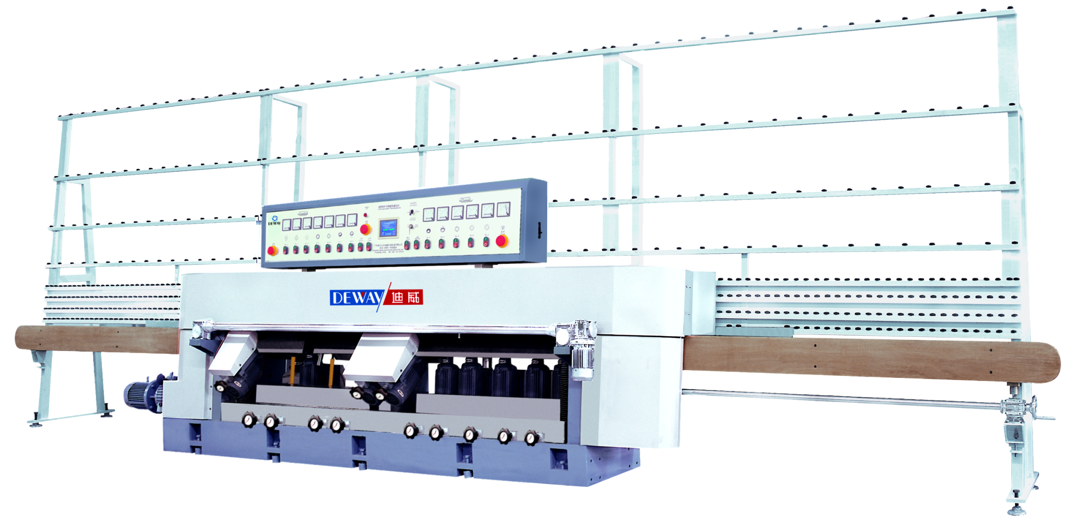 DZM12B Glass Edging Machine With Bearing Conveyor（12 Spindles)