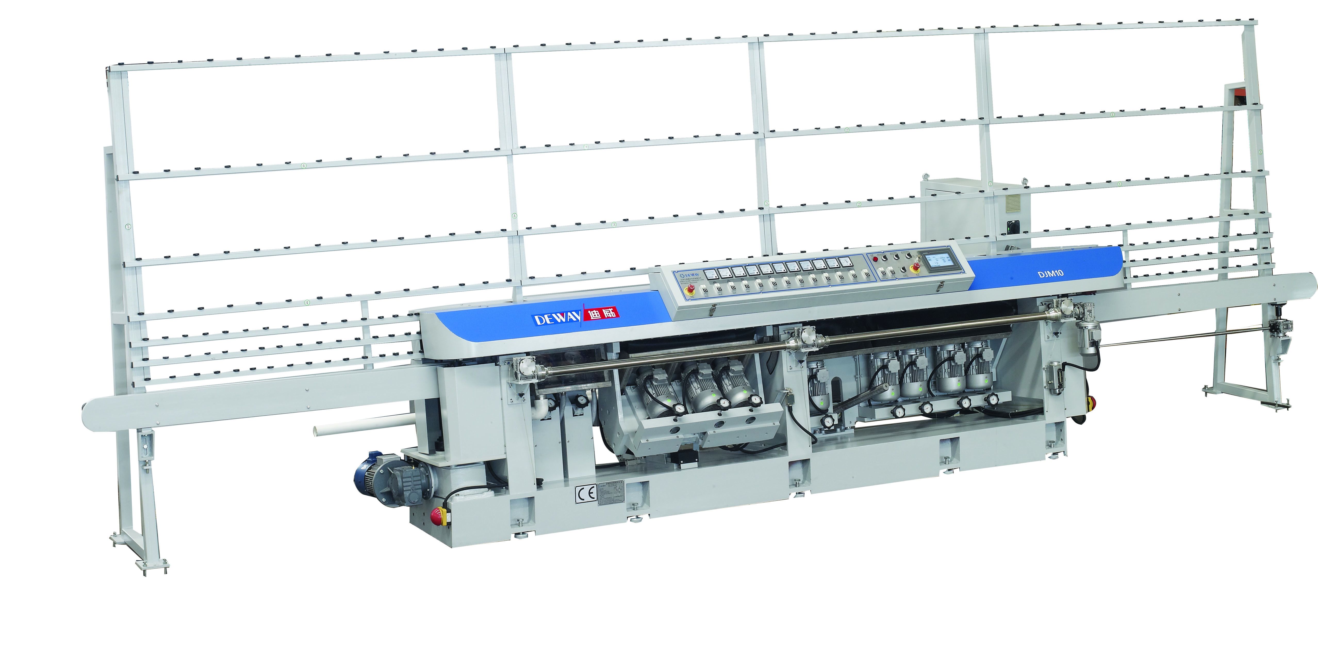 DJM10B Glass Miter Machine With Bearing Conveyor（10 Spindles)