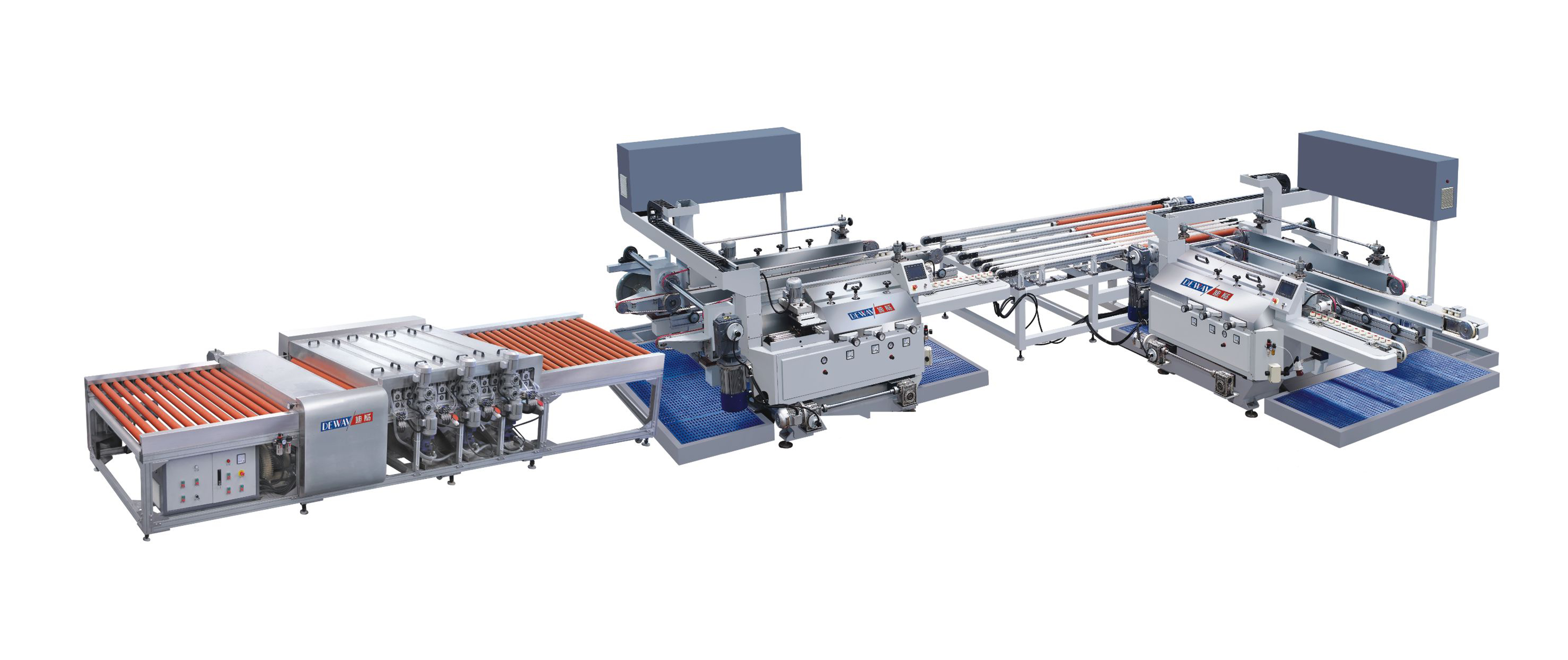 Glass Double Round Edging Processing Line