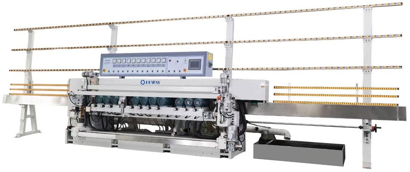 DXM471B Glass Bevelling Machine With Bearing Conveyor（12 Spindles)