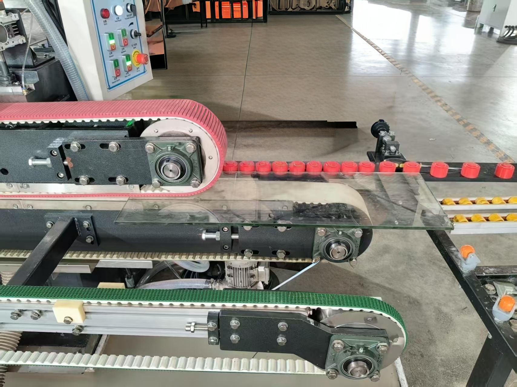 horizontal glass edging machine