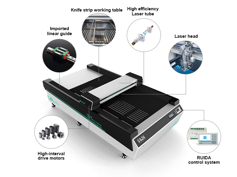 Stainless Steel Carbon Mixed Cut 1325 Co2 Laser Cut Machine