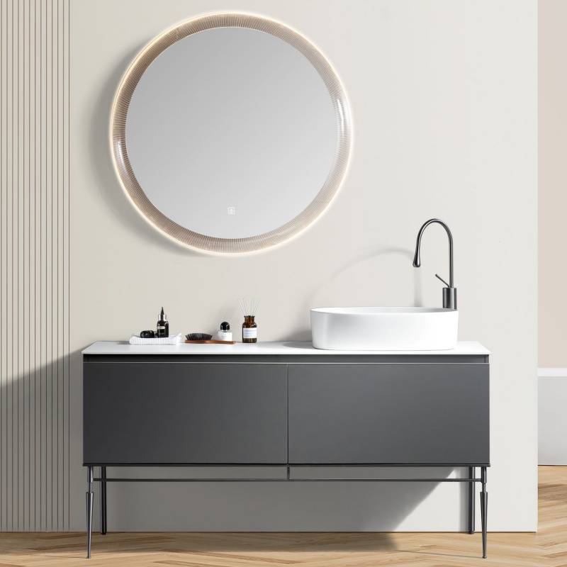 floor mounted bathroom cabinet