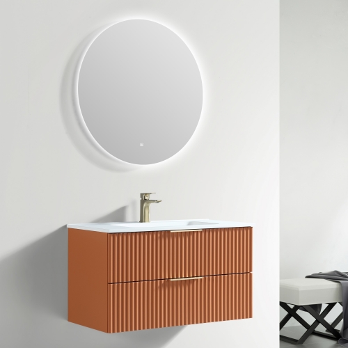 Vanité d'armoire de salle de bain de style moderne