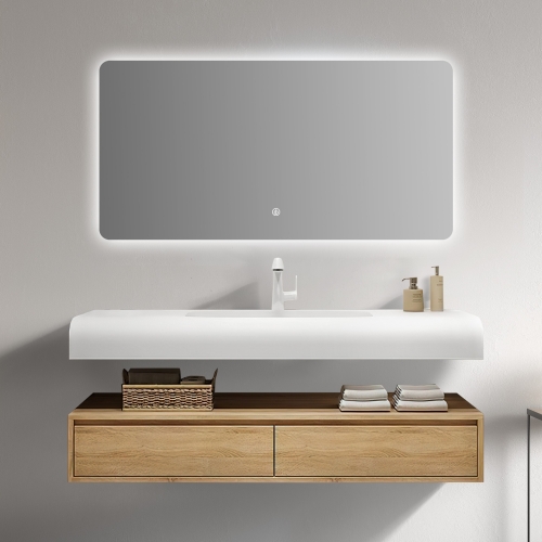 Nouveau meuble de salle de bain mural design avec lavabo