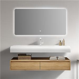 New design wall standing bathroom Cabinet with washbasin
