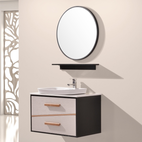 PVC Paint Free Wall Mounted Type Bathroom Vanity