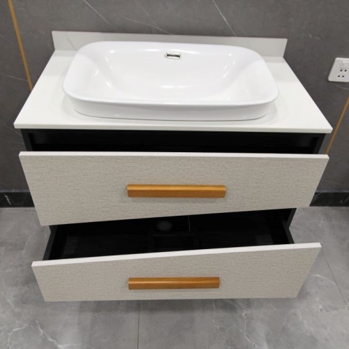 PVC Paint Free Wall Mounted Type Bathroom Vanity