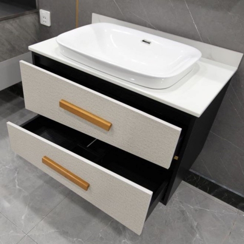 PVC Paint Free Wall Mounted Type Bathroom Vanity