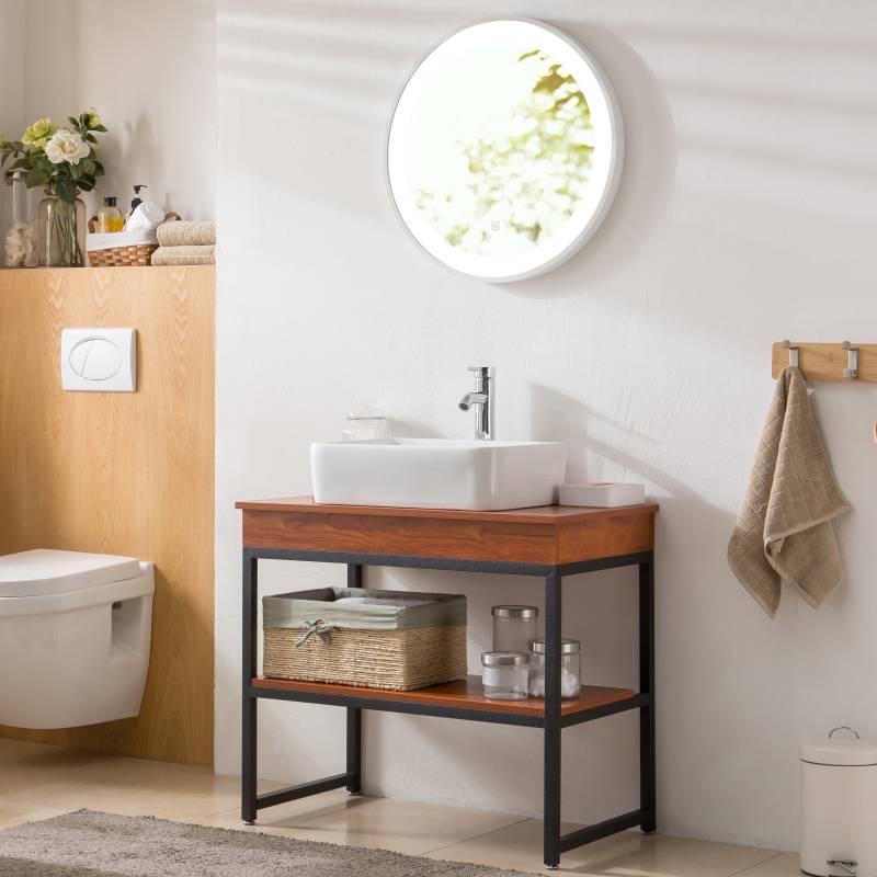 floor mounted bathroom cabinet