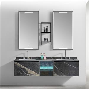 Современный роскошный настенный туалетный столик для хранения в ванной комнате