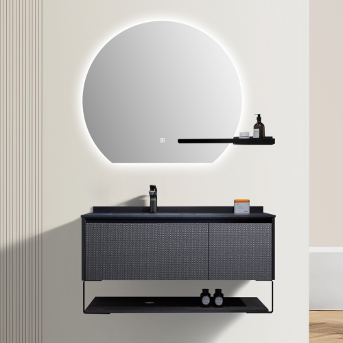 European Style MDF Wall Mounted Type Bathroom Vanity