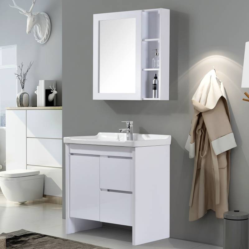 floor mounted bathroom cabinet