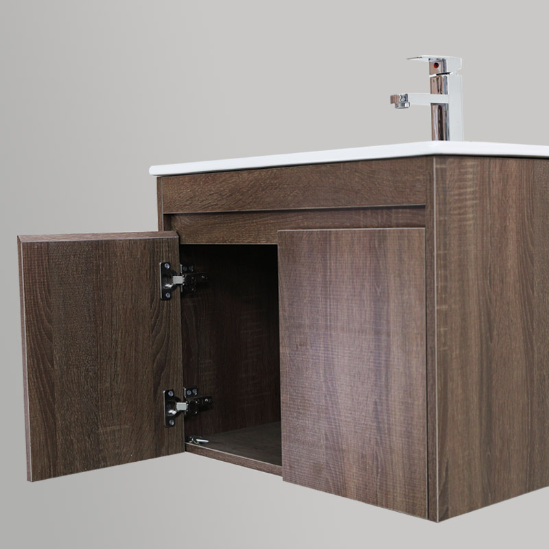 24 Inch Bathroom Vanity MDF Cabinet with Ceramic Basin