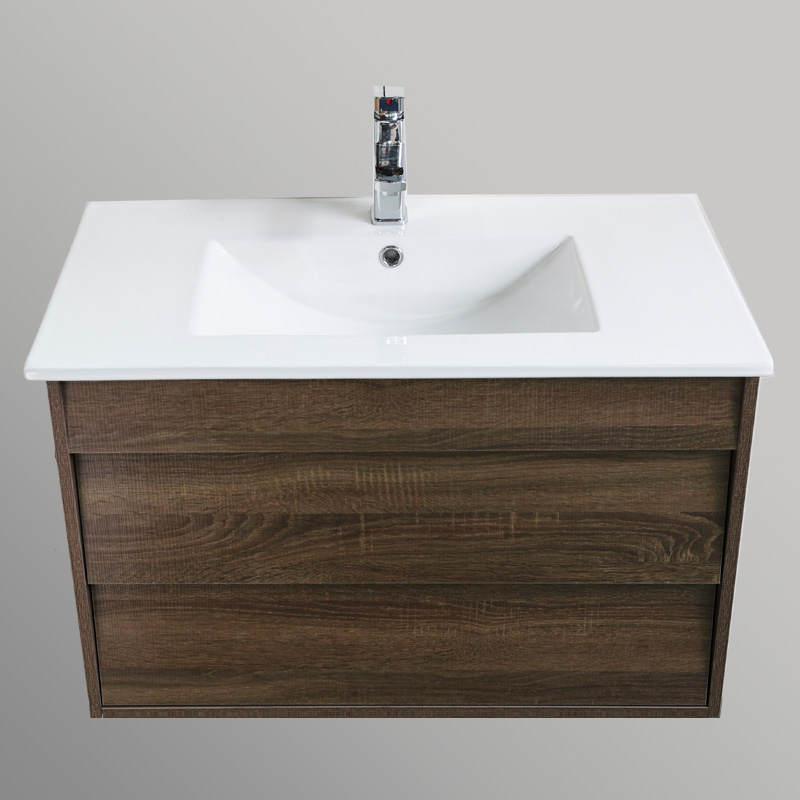 32-Inch Wood Bathroom Vanity in MDF with Soft Bouncy Drawers and Ceramic Basin