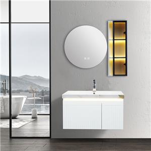 32 Inch Bathroom Vanity Cabinet with LED Backlit Mirror