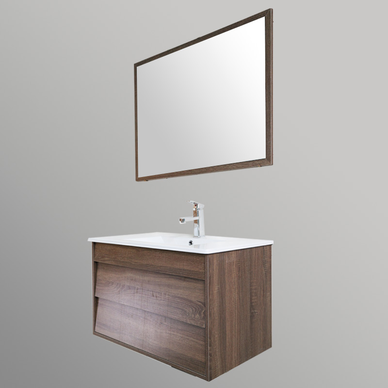 32-Inch Wood Bathroom Vanity in MDF with Soft Bouncy Drawers and Ceramic Basin