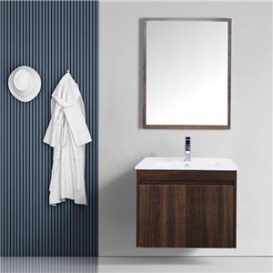 24 Inch Bathroom Vanity MDF Cabinet with Ceramic Basin