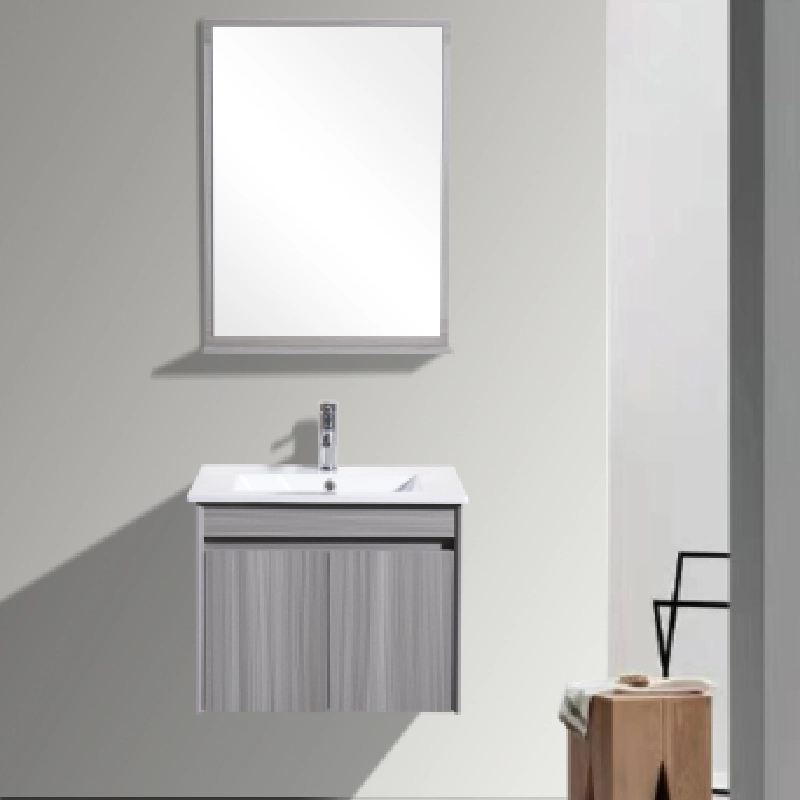 Elegant and Durable 600mm MDF Bathroom Vanity with Ceramic Basin and Mirror (M6001)