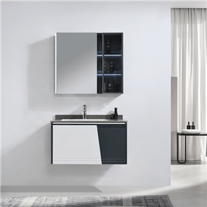 Black and White LED Bathroom Vanity
