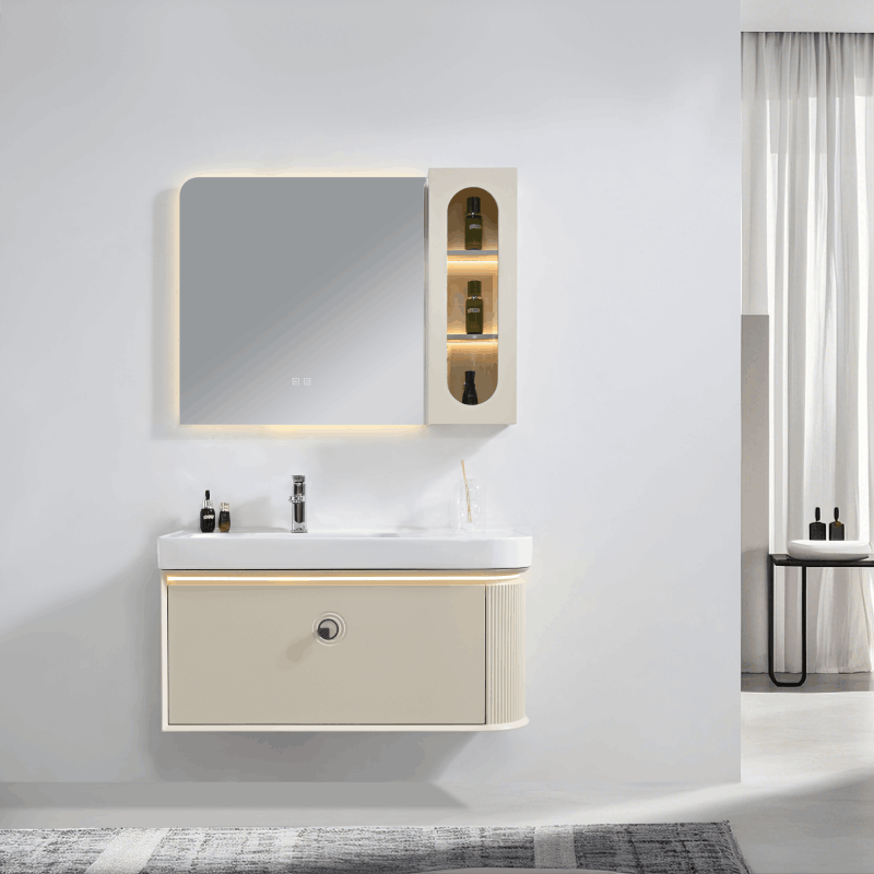 Wall Mounted PVC Bathroom Cabinet