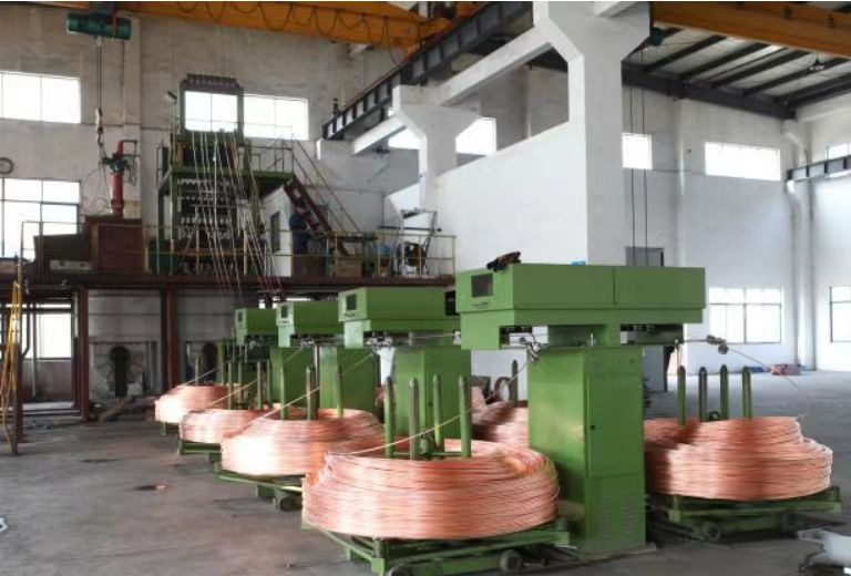 100T Oxygen-Free Copper Rod Upcasting Using Medium Frequency Furnace