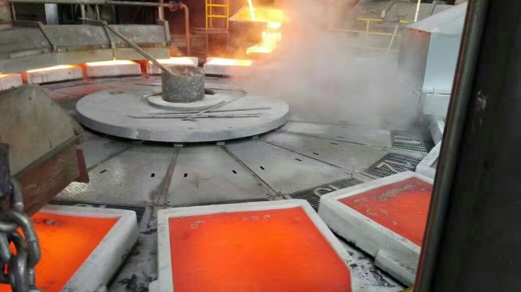 Anode Plate Casting Line Using 100T Cupola Furnace