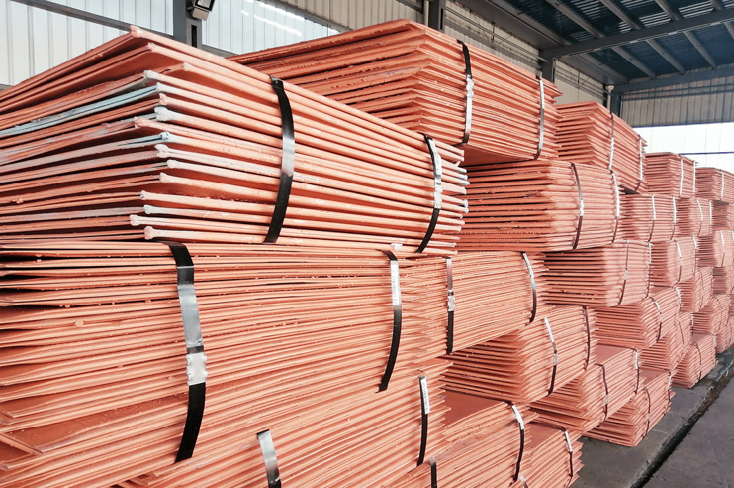 Linha de produção de placa catódica usando minério de cobre como matéria-prima