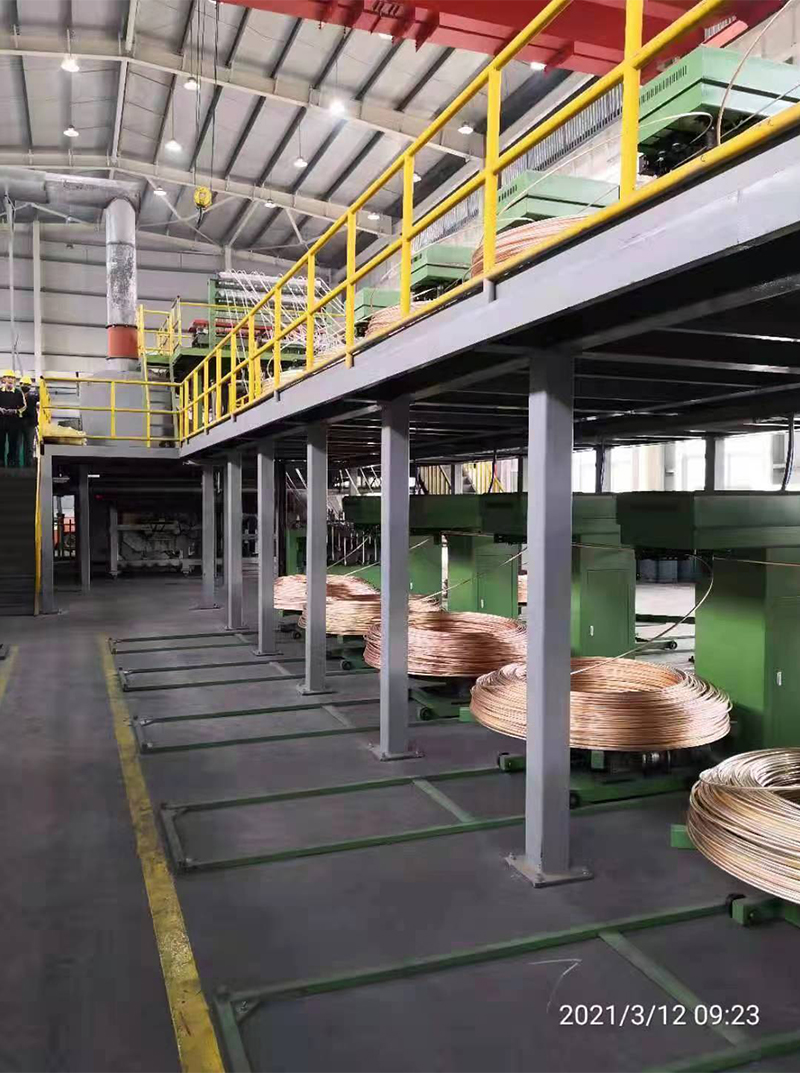 100T sauerstofffreies Stangen-Upcasting zur Herstellung von Kupfer-Sammelschienen