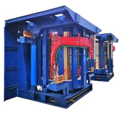 How does Cast copper electric furnace deal with copper material waste?