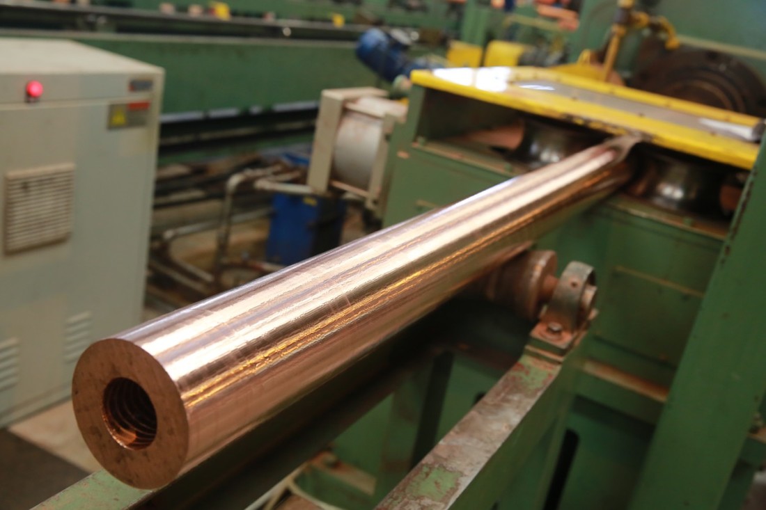 Línea de producción de tubos de latón o tubos de cobre 50-100T