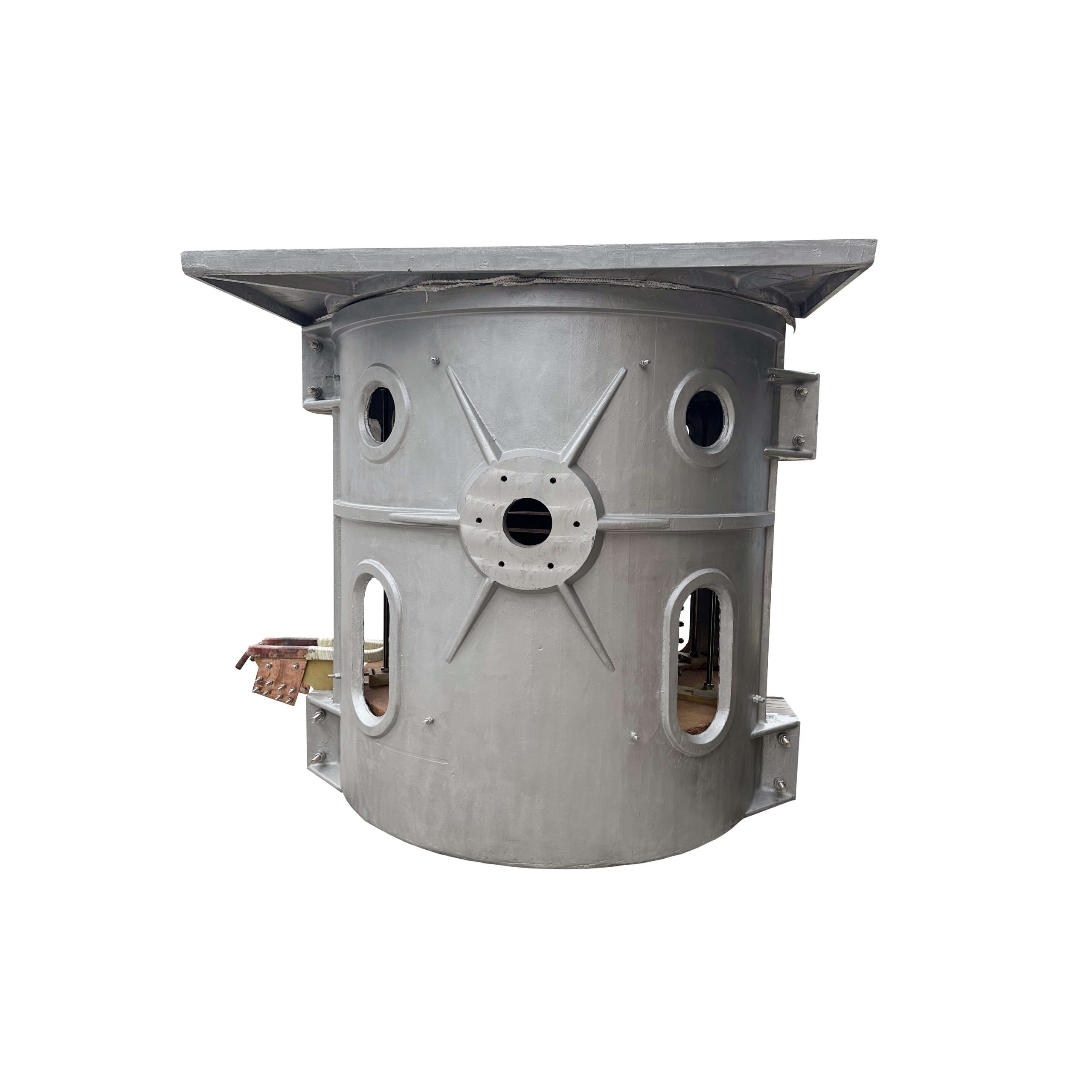 What impact does the Electric melting furnace have on the production efficiency of brass casting?