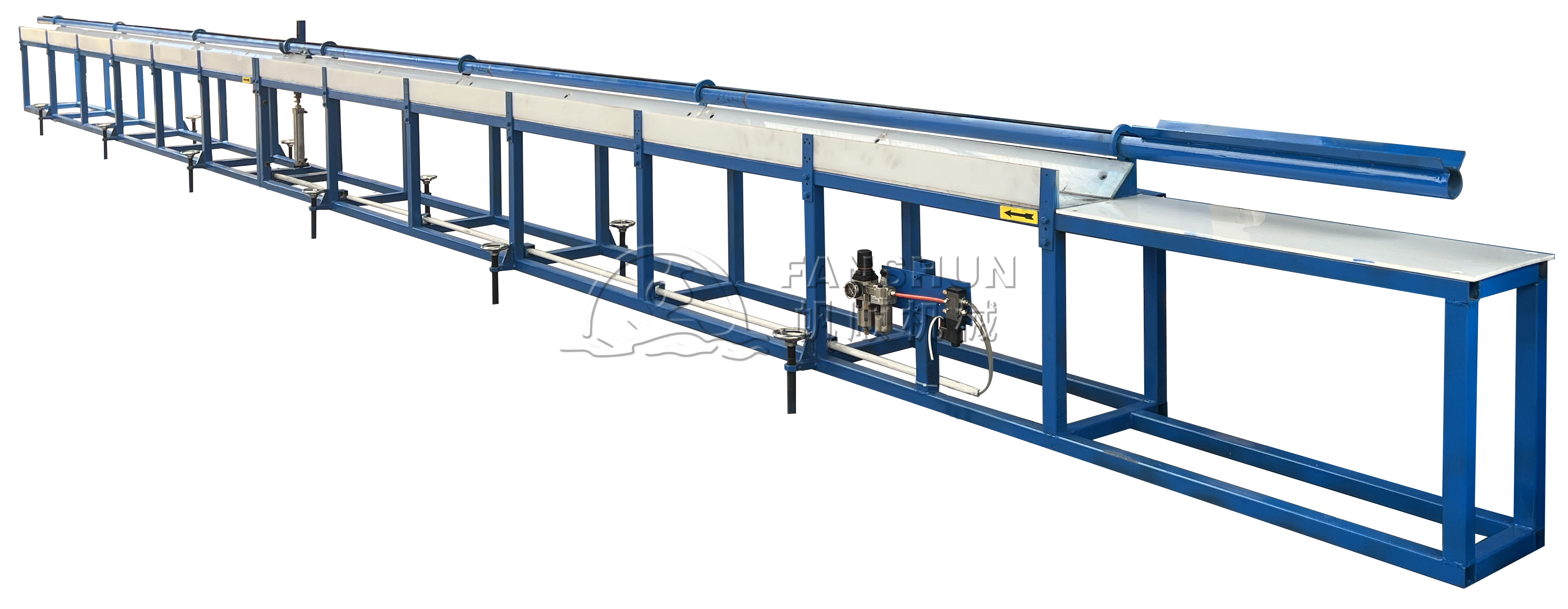 Straightening, grinding and shearing machine