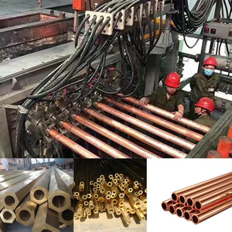 Producing copper rod furnaces