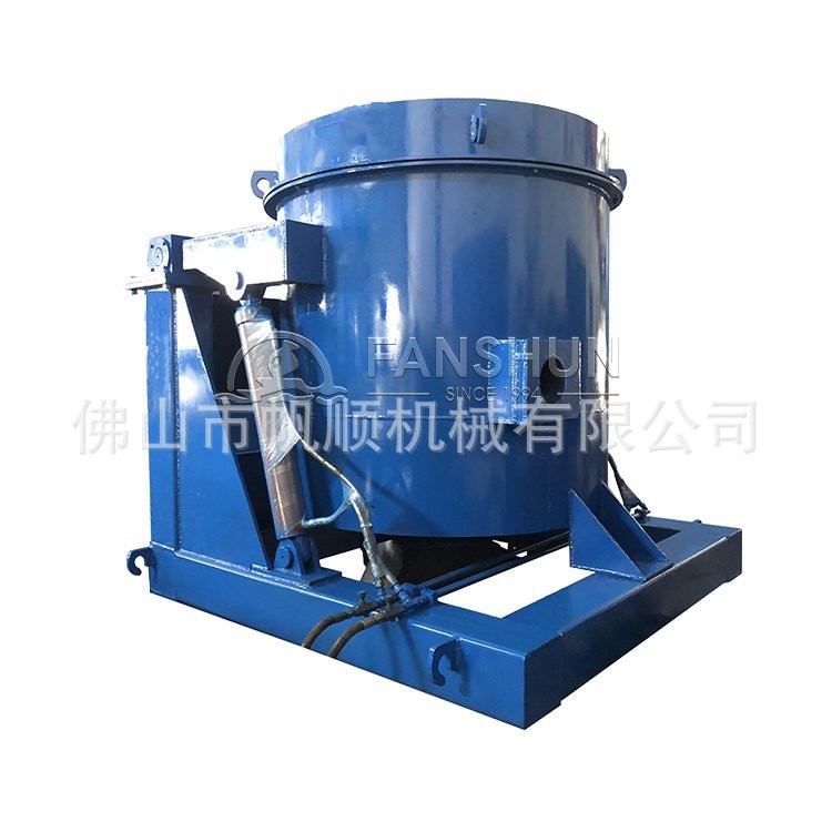 How does a tilting gas furnace improve metal melting efficiency compared to traditional furnaces?