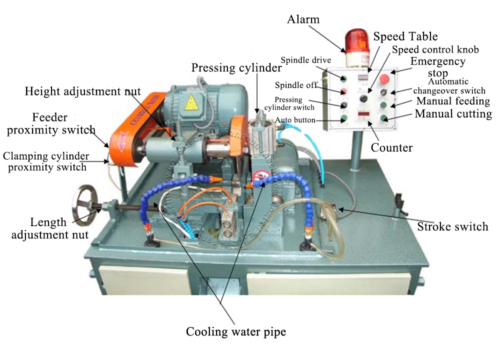 High-precision brass rod cutting machine