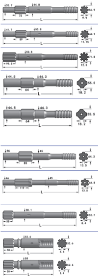 آداپتورهای ساق چکشی بالا